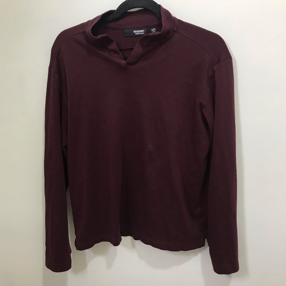 Murano Women's Maroon Long-Sleeve Tee